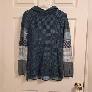 Krimson Klover Womens Wool & Silk Mover Maker Hooded Tunic Sweater Size Small